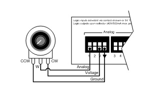 如何將電位器連接到電壓控制，通用電位器箱的接線連接？