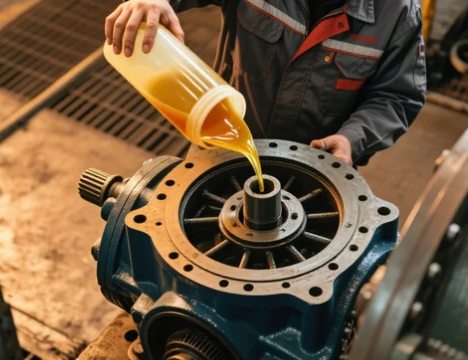 立式減速機(jī)垂直安裝潤滑油，回流不暢解決辦法？